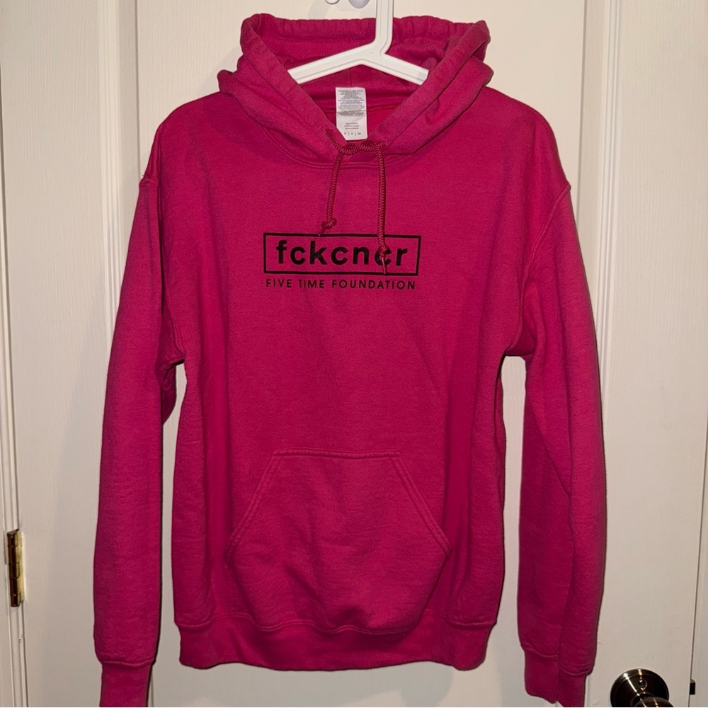 FCKCNCR Five Time Foundation Breast Cancer Hoodie Sweatshirt